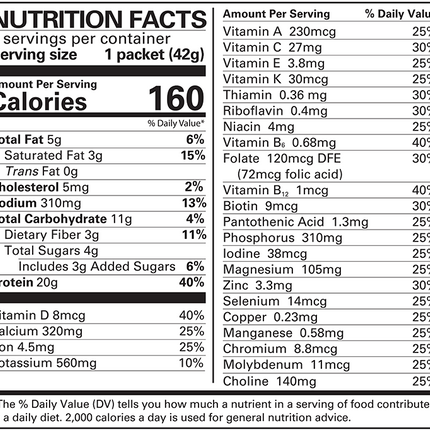 Numetra Chocolate Pudding & Shake